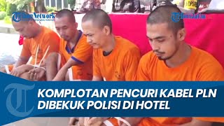 Komplotan Pencuri dan Penadah Kabel PLN di Gresik Diringkus Polisi Sudah Beraksi di 32 TKP [upl. by Uohk]