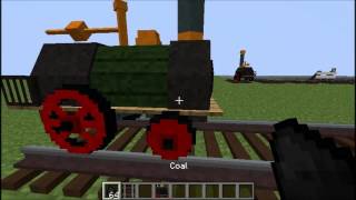 Minecraft Rails of War Mod Review 3D Train Tracks and Trains [upl. by Dede]