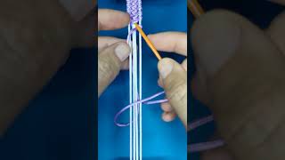 String Bracelet Pattern №15 Easy Bracelet Tutorial for Beginners [upl. by Cirred]