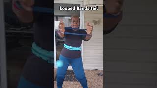 Looped Bands Fail 😆 infinityhoopworkout laughatyourself hulahoopexercise bloopers funny [upl. by Gerardo]