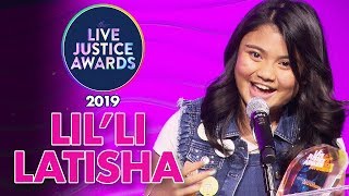 LILLI LATISHA  AWARD WINNER  PRESENTED BY THE DAMBROSIO TWINS 💗LIVE JUSTICE AWARDS [upl. by Aeet]