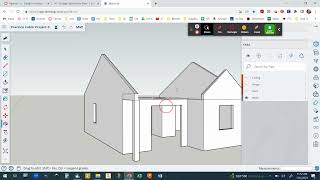 SketchUp Practice Cabin Project 6  Delete amp Hide Extra Lines [upl. by Drobman]