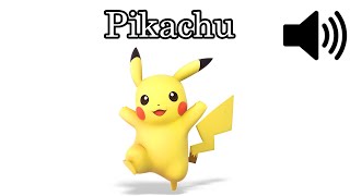 Nintendo Pokemon Pikachu Sound Effect HD Pikachu [upl. by Ecneret91]