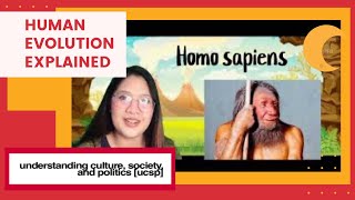 UCSP 4 Human Origins  Evolution of Man Understanding Culture Society and Politics Module 4 [upl. by Ddat984]