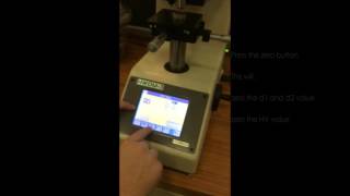 How to measure Vickers hardness on microindenter [upl. by Neitsirk]