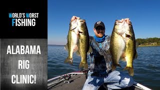 How To Catch Bass With Umbrella Rigs Alabama Rig SLUGFEST [upl. by Kamila164]