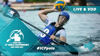 2022 ICF CanoeKayak Polo World Championships Saint Omer France  Medal matches [upl. by Uhej]