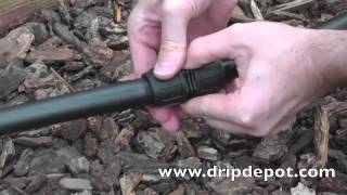 How To Extend or Repair a Section of Drip Irrigation Tubing [upl. by Routh]