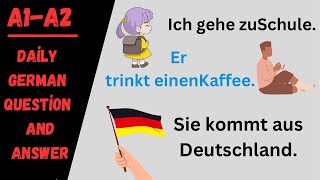 100 Aktionsverben auf Deutsch mit Sätzen  Was machst du gerade  Tägliche Sätze A1A2germany [upl. by Verner]