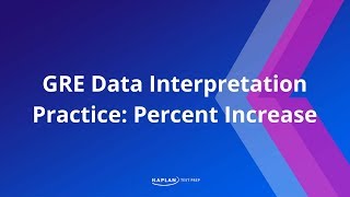 GRE Math Data Interpretation Percent Increase Practice  Kaplan Test Prep [upl. by Sexton]