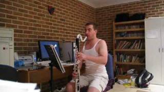 Bass Clarinet Bach Cello Suite No 5 Gigue [upl. by Gale]