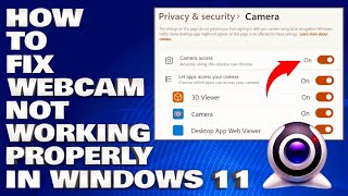 How To Fix Webcam Not Working Properly in Windows 1011  Windows Webcam Not Working Updated 2024 [upl. by Analeh]