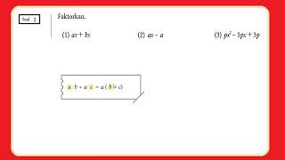 Faktorkan ax  bx ax  a px2  5px  3p [upl. by Natty]