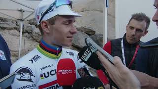 Remco Evenepoel  Interview at the finish  Volta Ciclista a Catalunya 2023  Stage 5 [upl. by Notwal269]