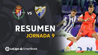 Resumen de Real Valladolid vs Málaga CF 11 [upl. by Haidedej]