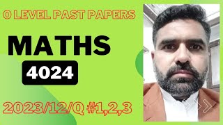 Cambridge past paper Maths 402412Q 123MJ23 [upl. by Thunell]