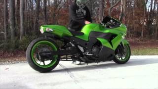 20082011 Kawasaki ZX14 Voodoo Exhaust Motorcycle Video [upl. by Ashraf]