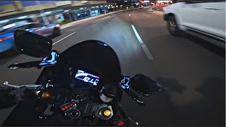 RAW Sunset Mayhem  YZFR7 2022 AKRAPOVIC POV 4K [upl. by Eanerb918]