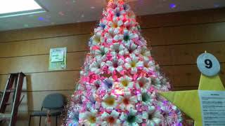 CHRISTMAS TREE MADE IN RECYCLED MATERIALS [upl. by Eilsehc]