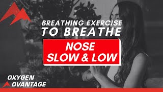 Breathing Exercise to Breathe Nose Slow amp Low [upl. by Selokcin]