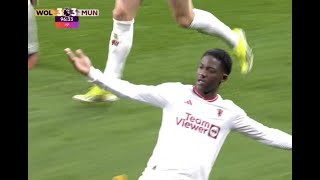 Mainoo Last Minutes Goal Vs Wolves [upl. by Itsur]