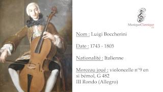 ♬ CONCERTO POUR VIOLONCELLE N°9 III RONDO ALLEGRO ♬  LUIGI BOCCHERINI  MUSIQUE CLASSIQUE TV ♬ [upl. by Nwadahs]