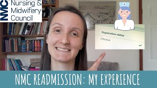 NMC Readmission  My experience [upl. by Karola]