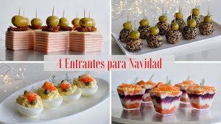 4 APERITIVOS y ENTRANTES para Navidad 20222023  Tapas Variadas y Muy Originales  DarixLAB [upl. by Miguelita869]