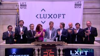 Luxoft Holding Makes Public Debut on the New York Stock Exchange [upl. by Sosanna]