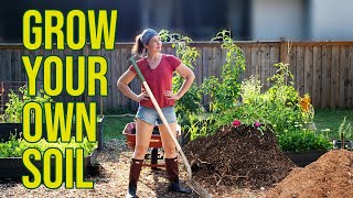 3 Free Ways to Make Your Own Soil for Growing Organic Food  Regenerative Gardening amp Permaculture [upl. by Siriso]