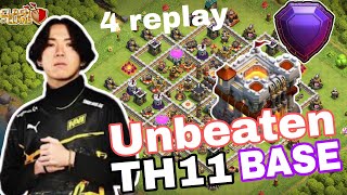 NEW BEST TH11 WARTROPHY BASE  LINK 2024  TH11 ANTI 2 STAR BASE 2024  TH11 BASES CLASH OF CLANS [upl. by Gaspard313]