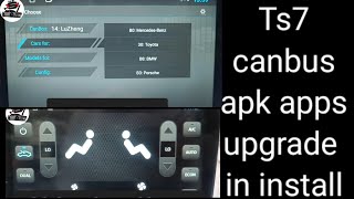 Ts7 Android car stereo canbus setting download apk apps install [upl. by Lottie]