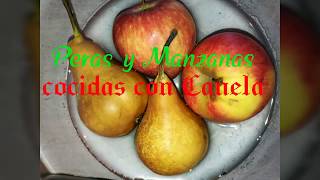 Manzanas y PerasCocidas con Canelarecetas cinnamon [upl. by Akissej]