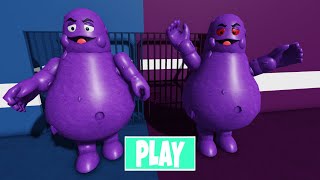 SECRET UPDATE  EVIL GRIMACE BARRY vs GRIMACE BARRY PRISON  FULL GAMEPLAY  ROBLOX roblox grimace [upl. by Dorri]