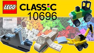 UNBOXING Lego Classic 10696 and build 4 ideas [upl. by Chiaki]