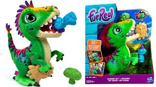 REX GLOTON BEBE DINOSAURIO INTERACTIVO DE FURREAL HASBRO CON SONIDOS Y MOVIMIENTOS  MUNCHIN REX [upl. by Ajnat581]