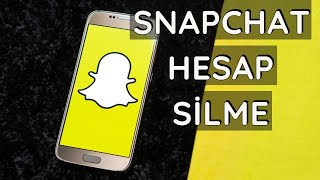 Snapchat Hesabı Silme Snapchat Hesap Kapatma [upl. by Yenetruoc]