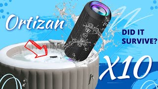 Ortizan x10 Portable Bluetooth Speaker Review [upl. by Eitsirk484]