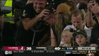 Vanderbilt with dagger first down and UPSETS 1 Alabama Final Minutes Week 6 2024 College Football [upl. by Ymas48]