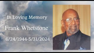 FUNERAL  Frank Whetstone [upl. by Hallett]