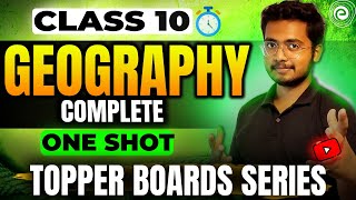 Geography ONE SHOT  Class 10  Hussain Sir  Topper Boards Series  Embibe [upl. by Irol]