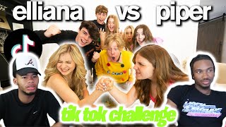 PIPER ROCKELLE vs ELLIANA WALMSLEY Viral TikTok Challenge Reaction Video [upl. by Nylloh]