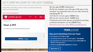 Poland Income Tax amp IT Return PIT 113637  Watch till End for Hindi Do Check Description [upl. by Lav795]