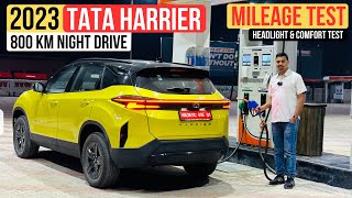 2023 Tata Harrier Facelift Mileage Test  Headlights amp Comfort Test  Best SUV [upl. by Jacklyn]