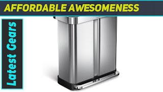 Simplehuman Dual Compartment Trash Can The Ultimate Upgrade [upl. by Znerol871]