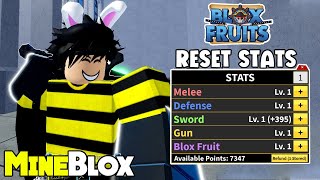 How to Reset Stats for Free in Roblox Blox Fruits  NPC Polkster Guide [upl. by Einnaffit]