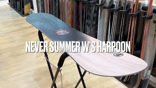 女性用オールマウンテン向きダブルキャンバーボード NEVER SUMMER Ws HARPOON ネバーサマー ハープーン [upl. by Lila]