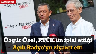 Özgür Özel Açık Radyo’yu ziyaret etti quotRTÜK yönetimi Açık Radyo’yu hedef aldı” [upl. by Iaoh]