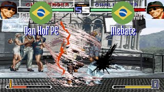 FT5 kof2002 Dan Kof PE BR vs Mebate BR King of Fighters 2002 Fightcade Oct 16 [upl. by Melantha]