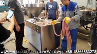 VER Food Solutions hydraulic sausage filler machine [upl. by Enrak821]